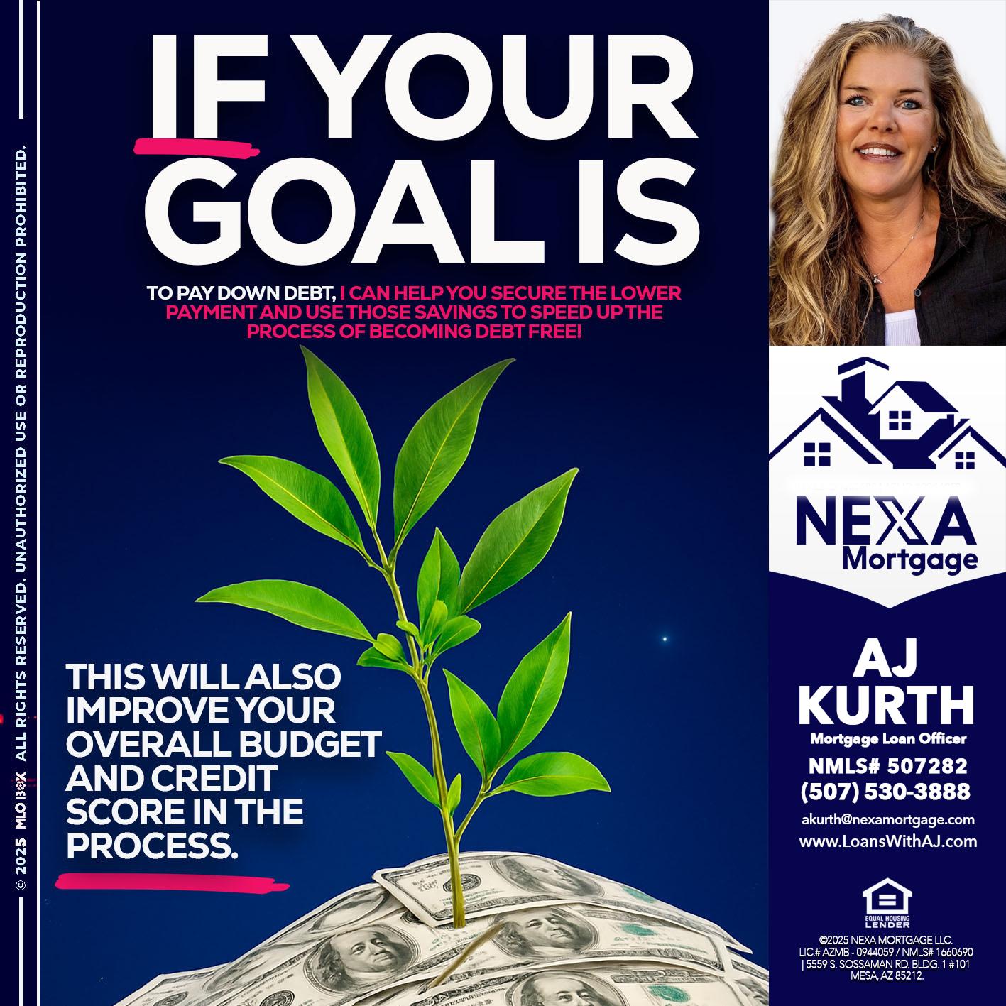 if your goal is - Amy J Kurth -Loan Officer
