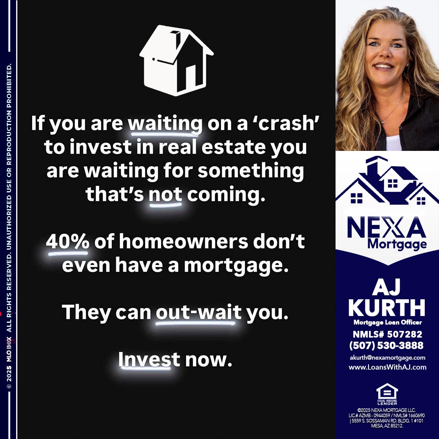 IF YOU ARE WAITING - Amy J Kurth -Loan Officer