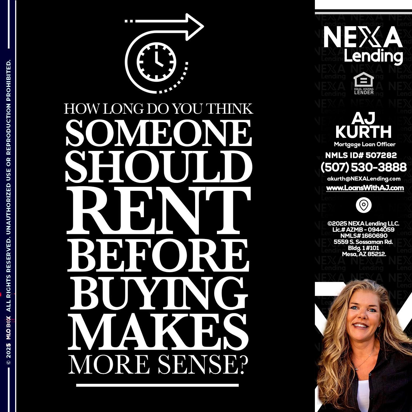 HOW LONG - Amy J Kurth -Loan Officer