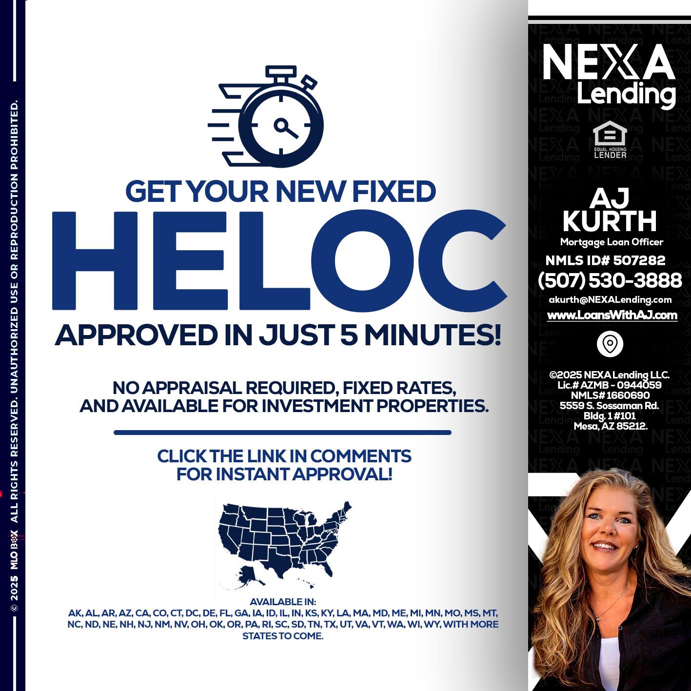 HELOC - Amy J Kurth -Loan Officer