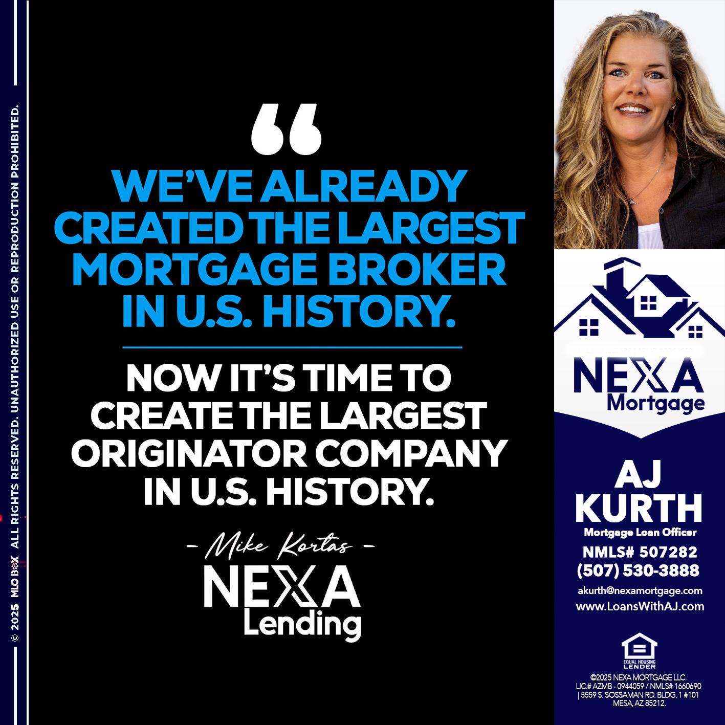 weve already - Amy J Kurth -Loan Officer