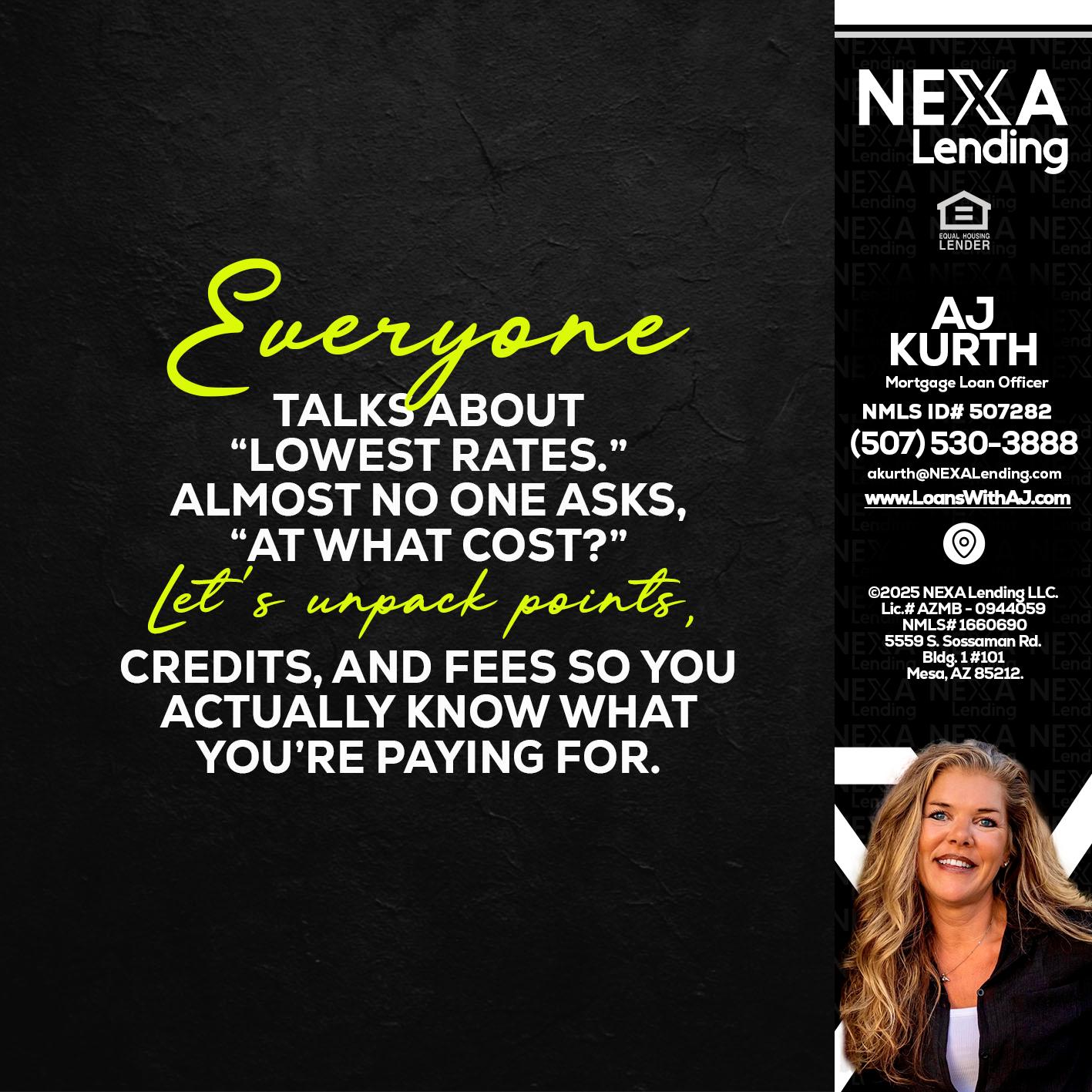 EVERYONE - Amy J Kurth -Loan Officer