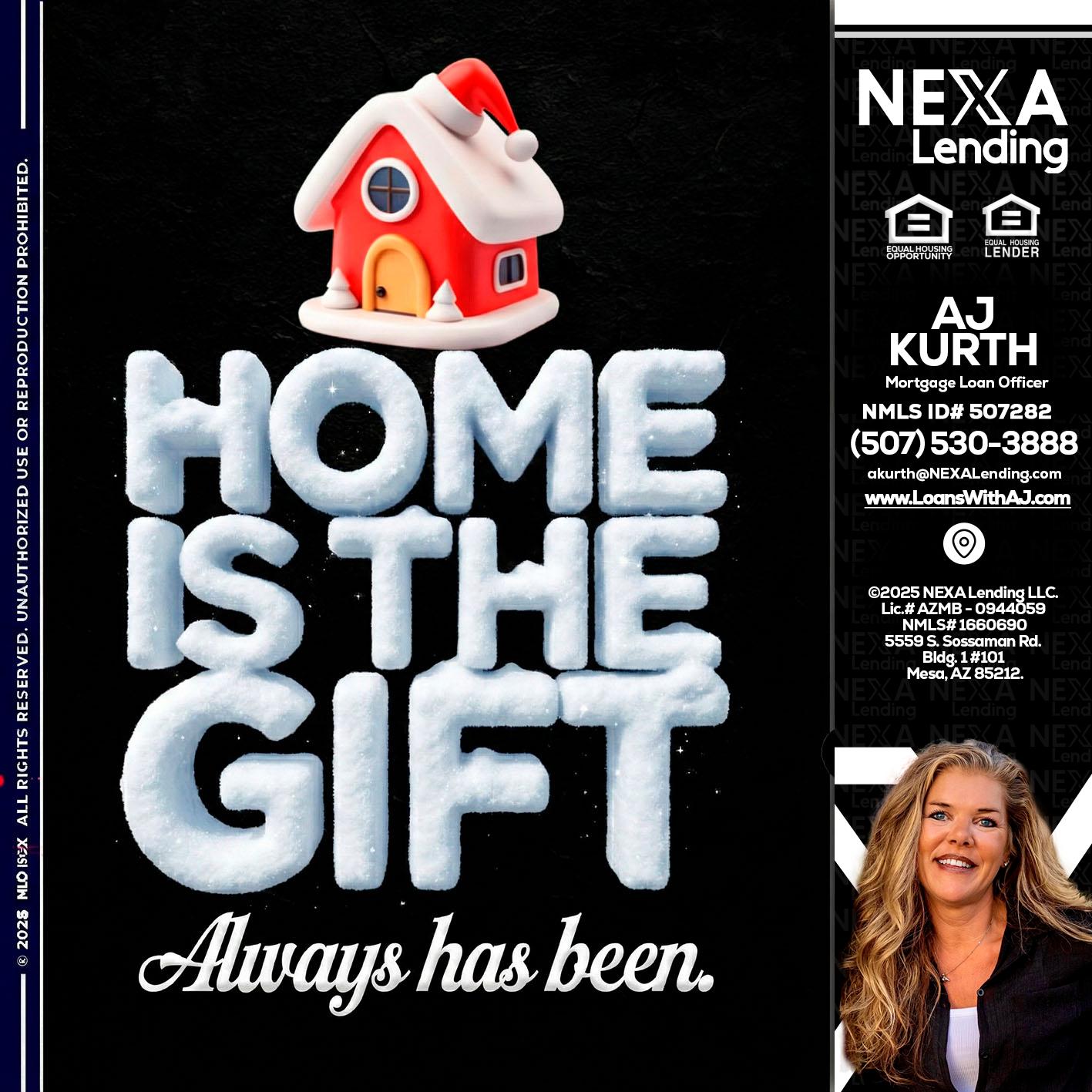 home is the gift - Amy J Kurth -Loan Officer