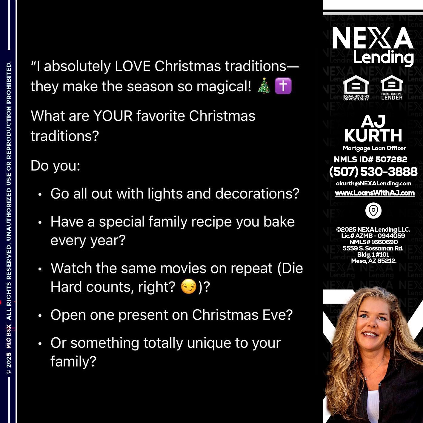 I love christmas - Amy J Kurth -Loan Officer