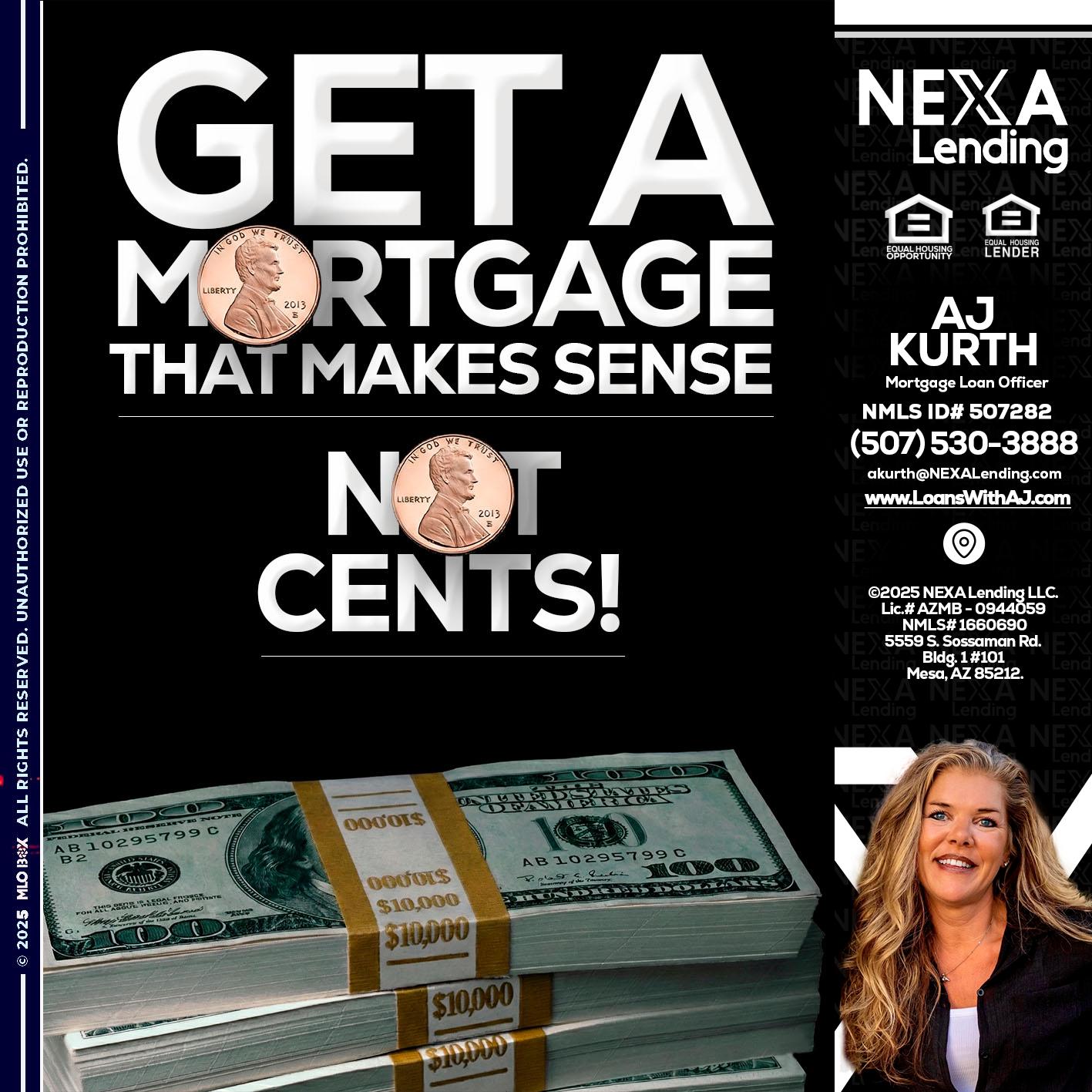 get a mortgage - Amy J Kurth -Loan Officer