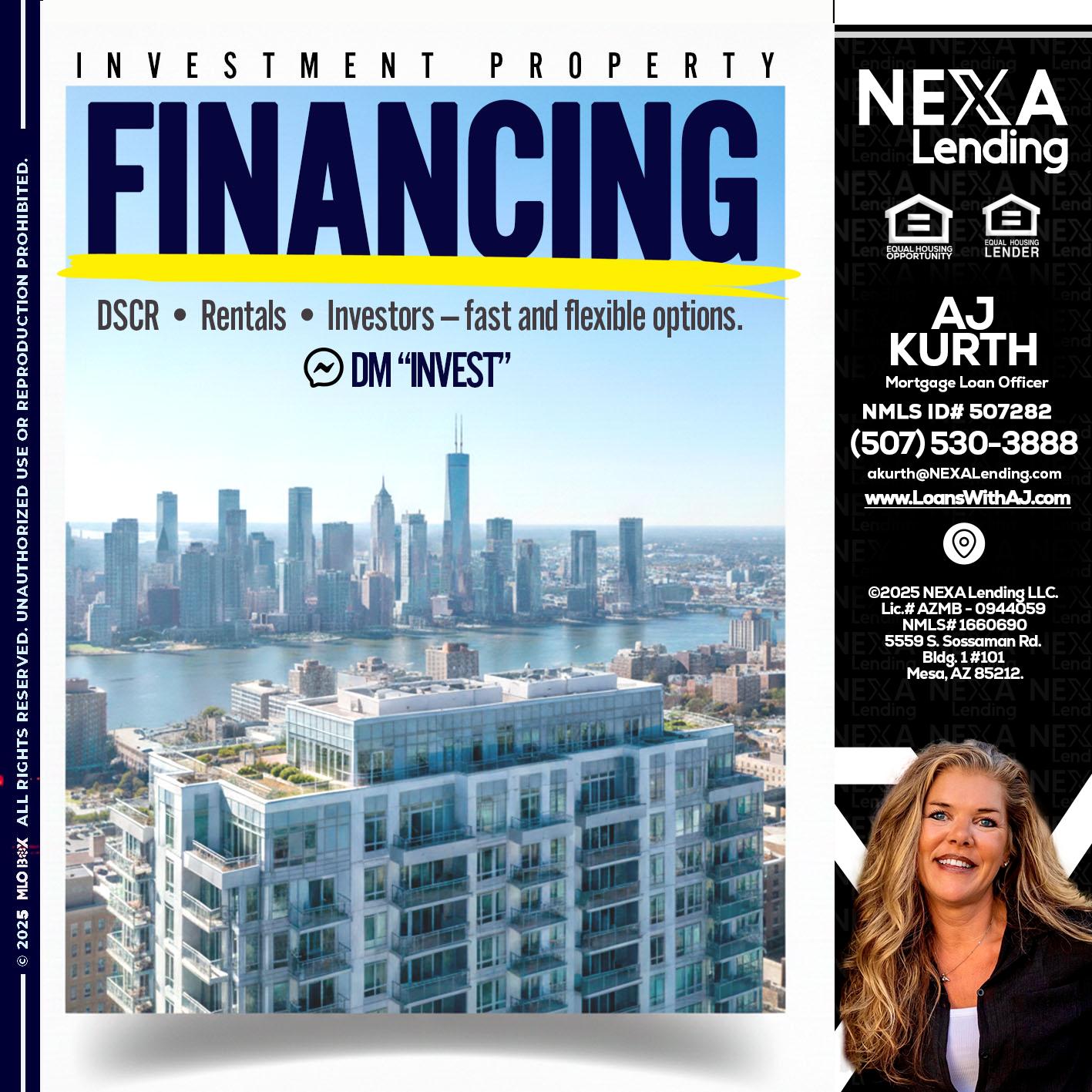 FINANCING - Amy J Kurth -Loan Officer