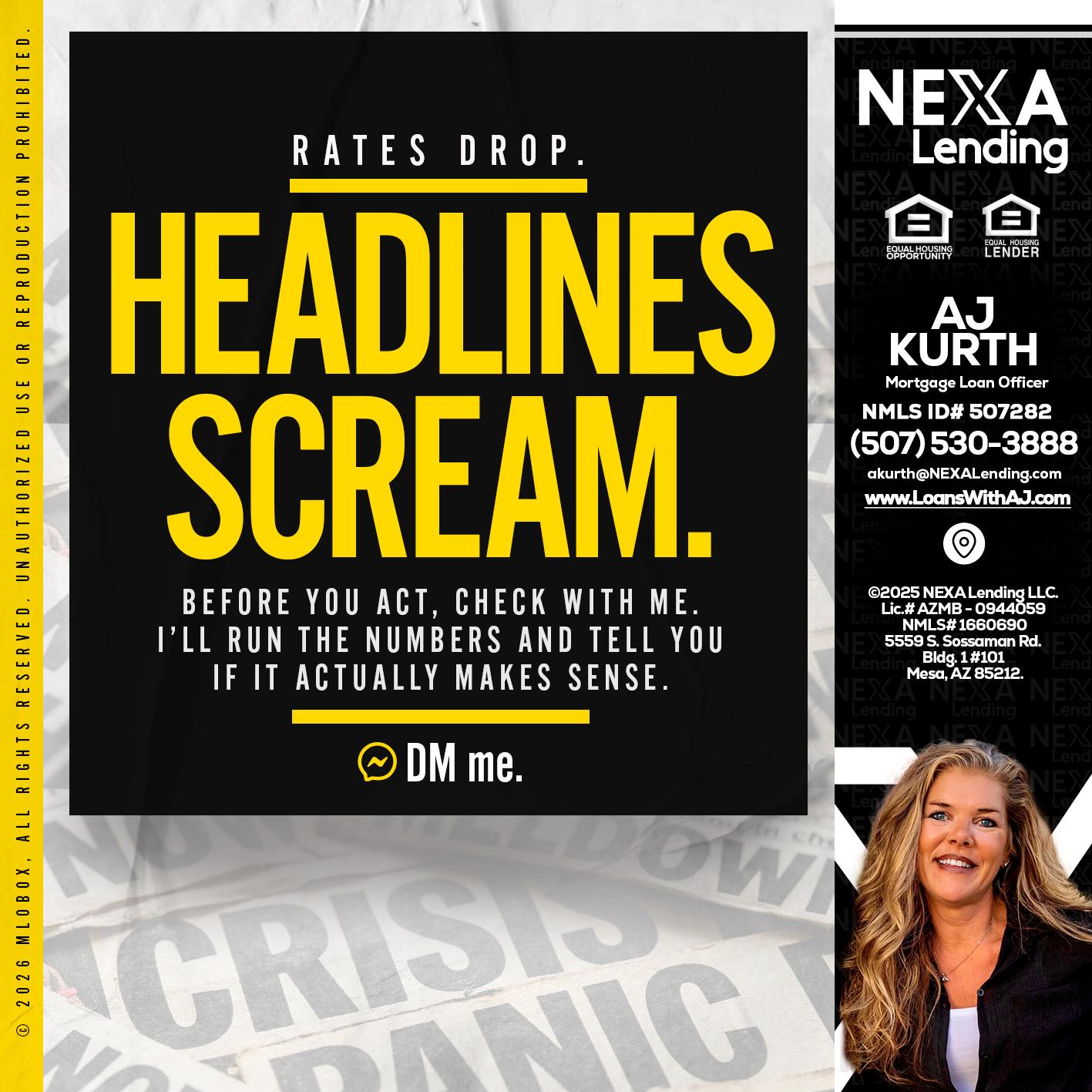 HEADLINES SCREAM - Amy J Kurth -Loan Officer