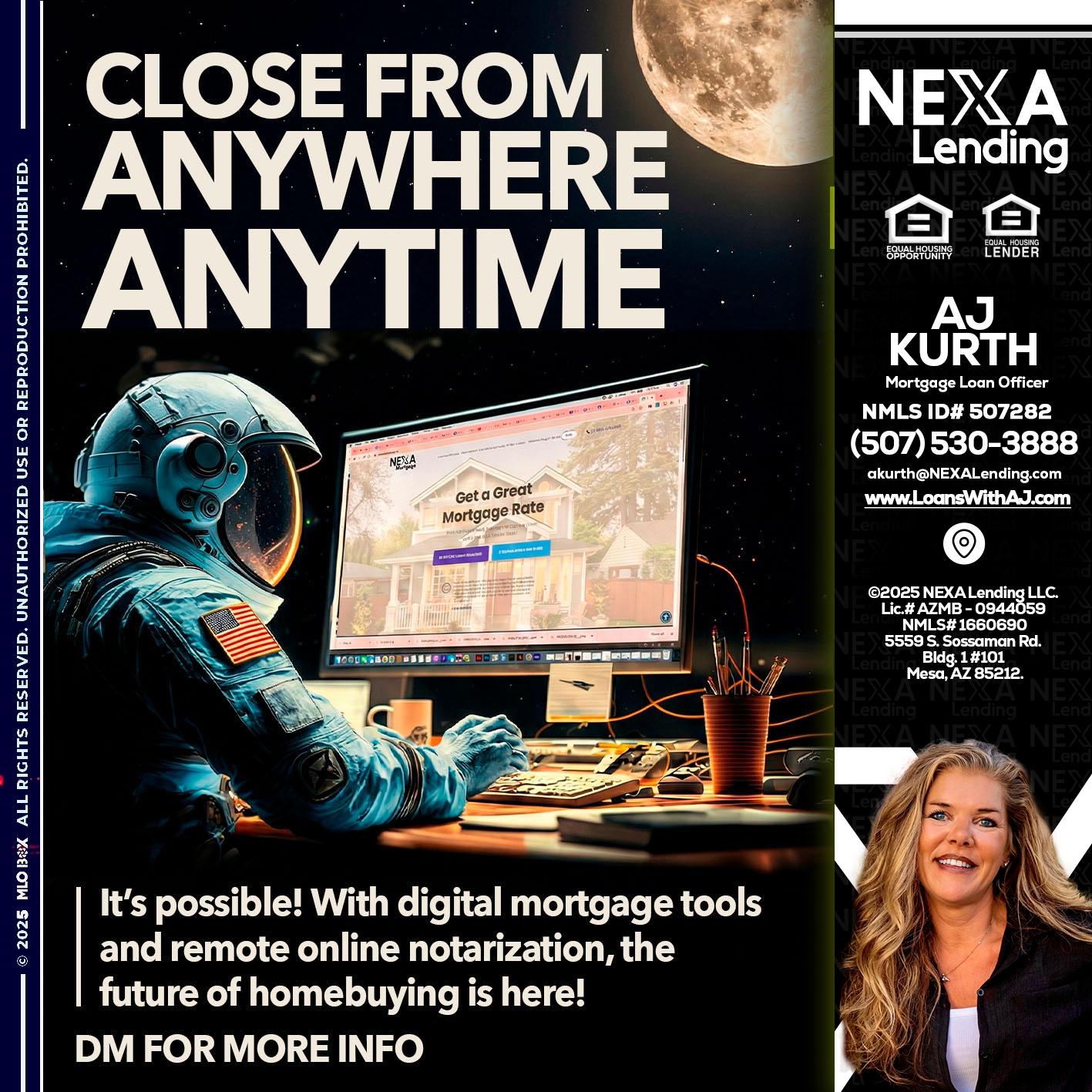 close from - Amy J Kurth -Loan Officer