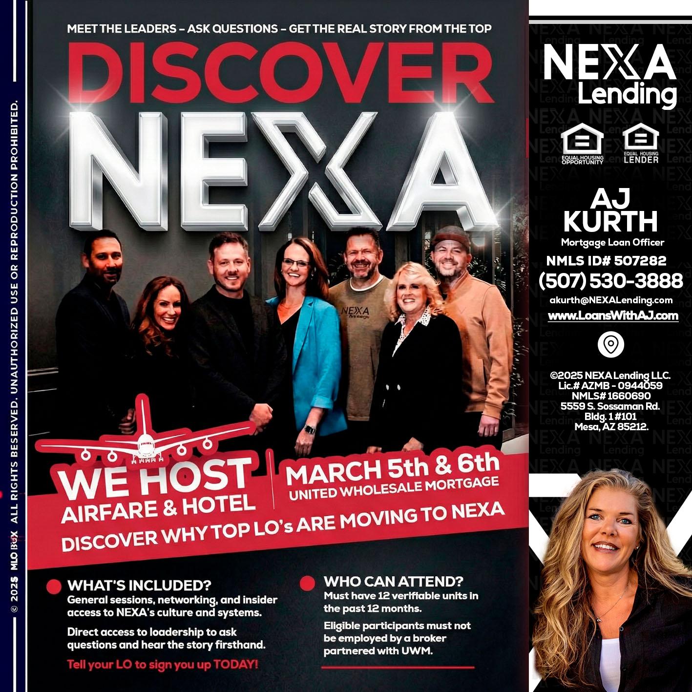 DISCOVER NEXA - Amy J Kurth -Loan Officer