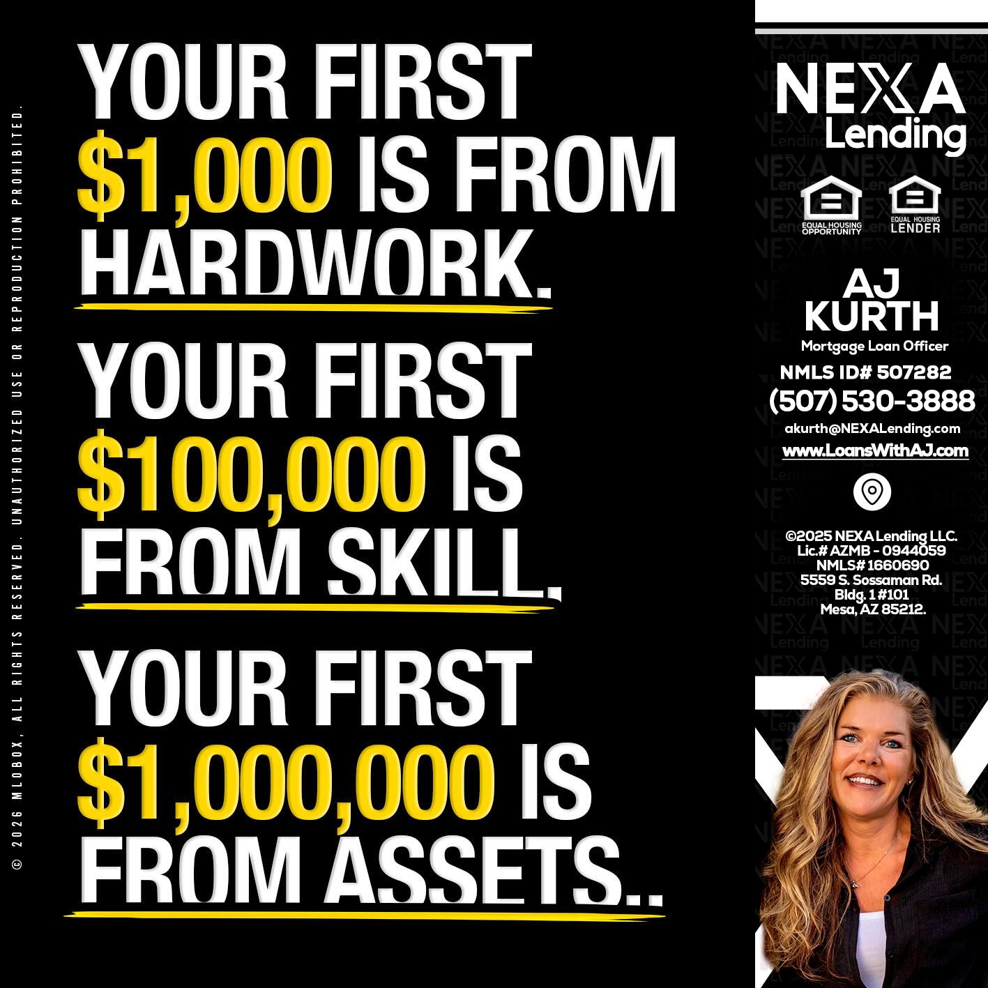 YOUR FIRST $1000 - Amy J Kurth -Loan Officer