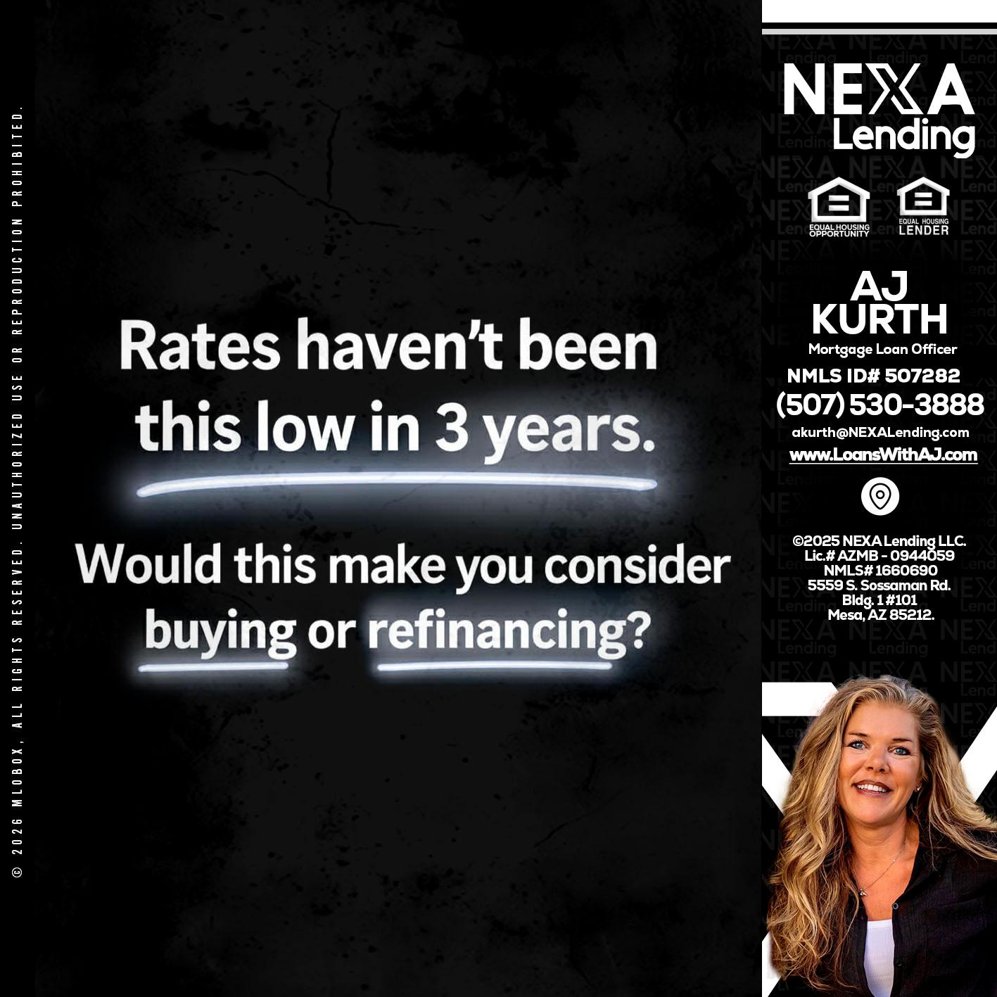 RATES HAVEN'T - Amy J Kurth -Loan Officer
