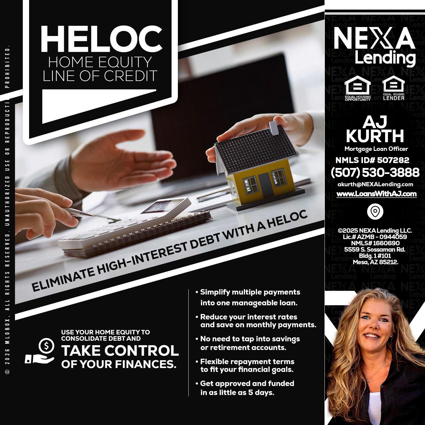 HELOC - Amy J Kurth -Loan Officer