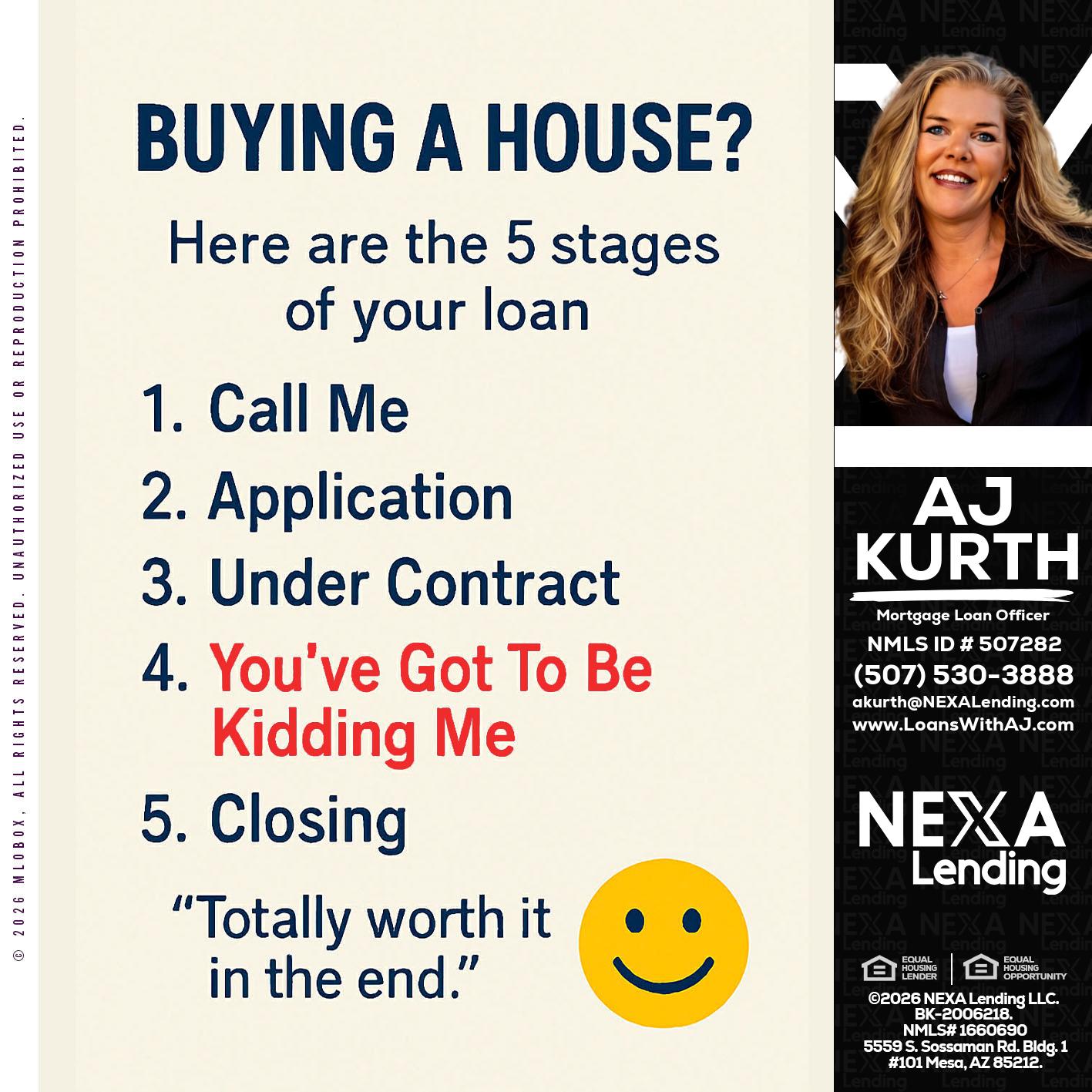BUYING A HOUSE - Amy J Kurth -Loan Officer