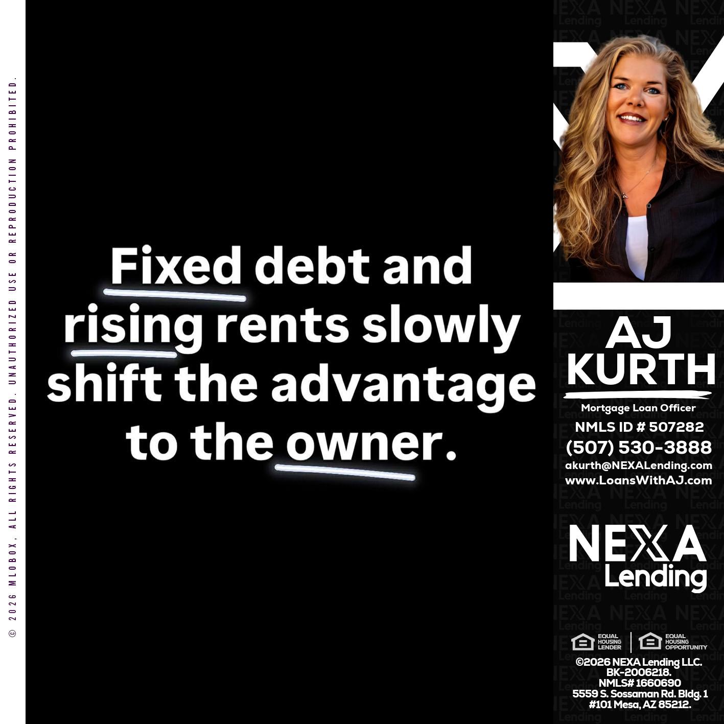 FIXED DEBT - Amy J Kurth -Loan Officer