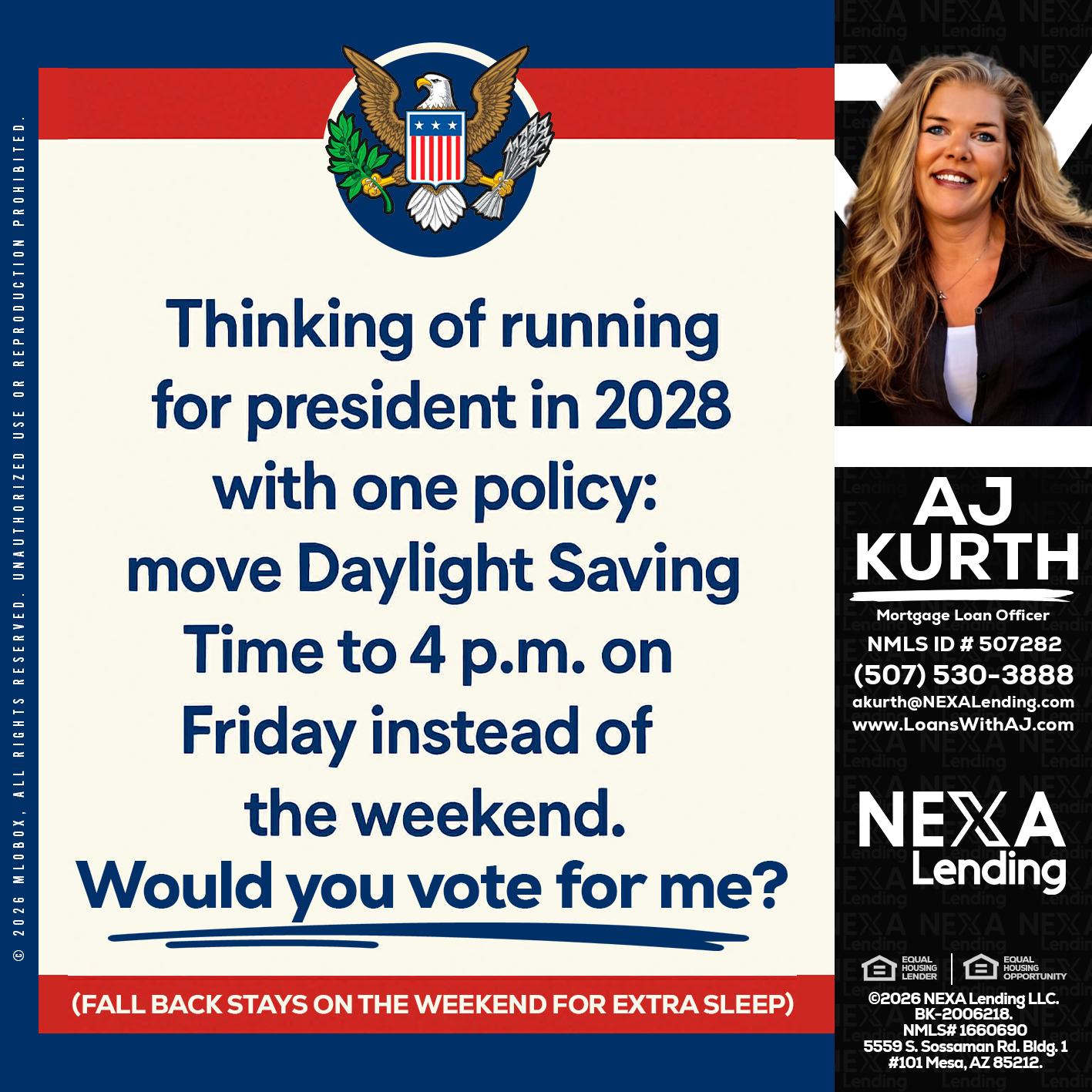 THINKING OF RUNING - Amy J Kurth -Loan Officer