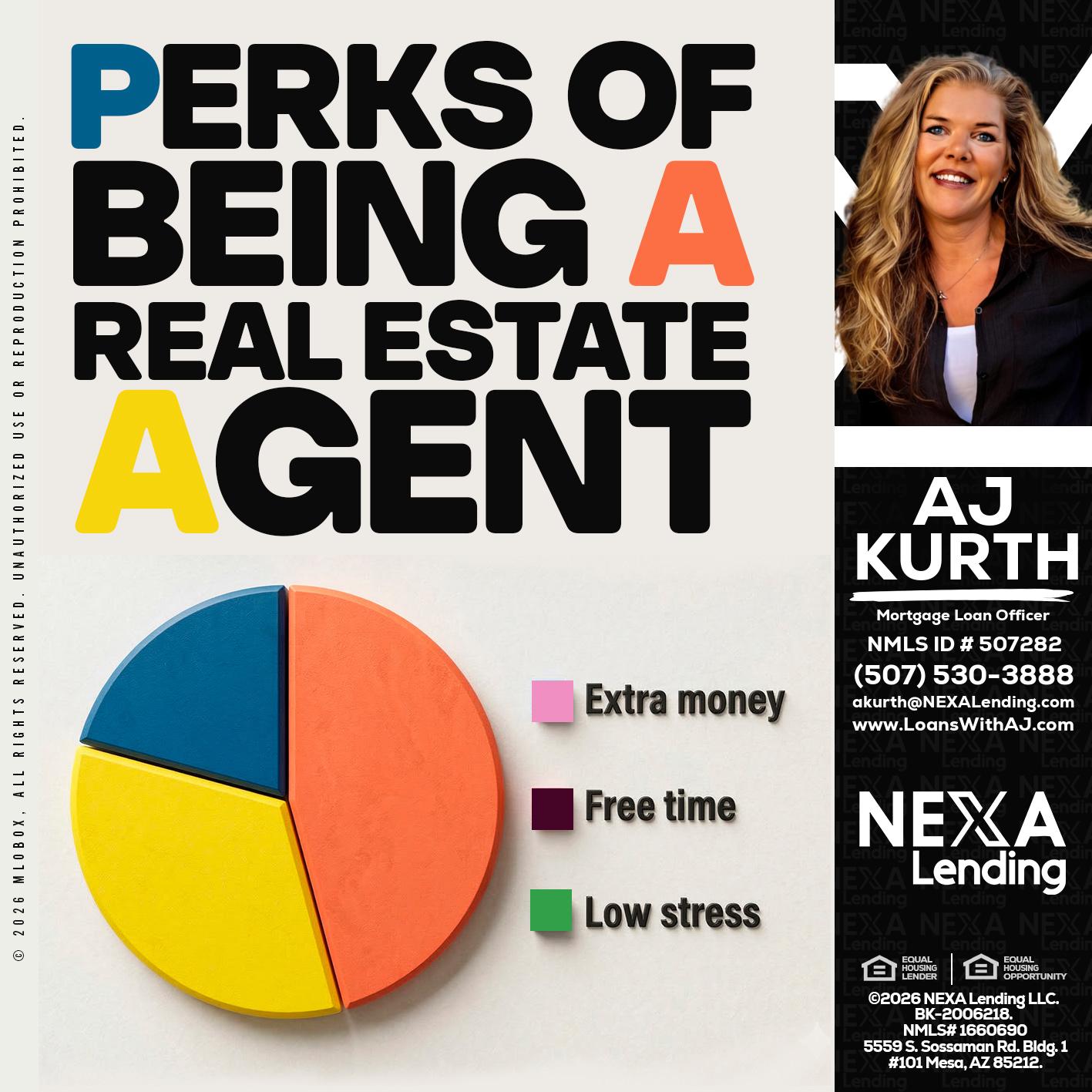 PERKS OF BEING - Amy J Kurth -Loan Officer