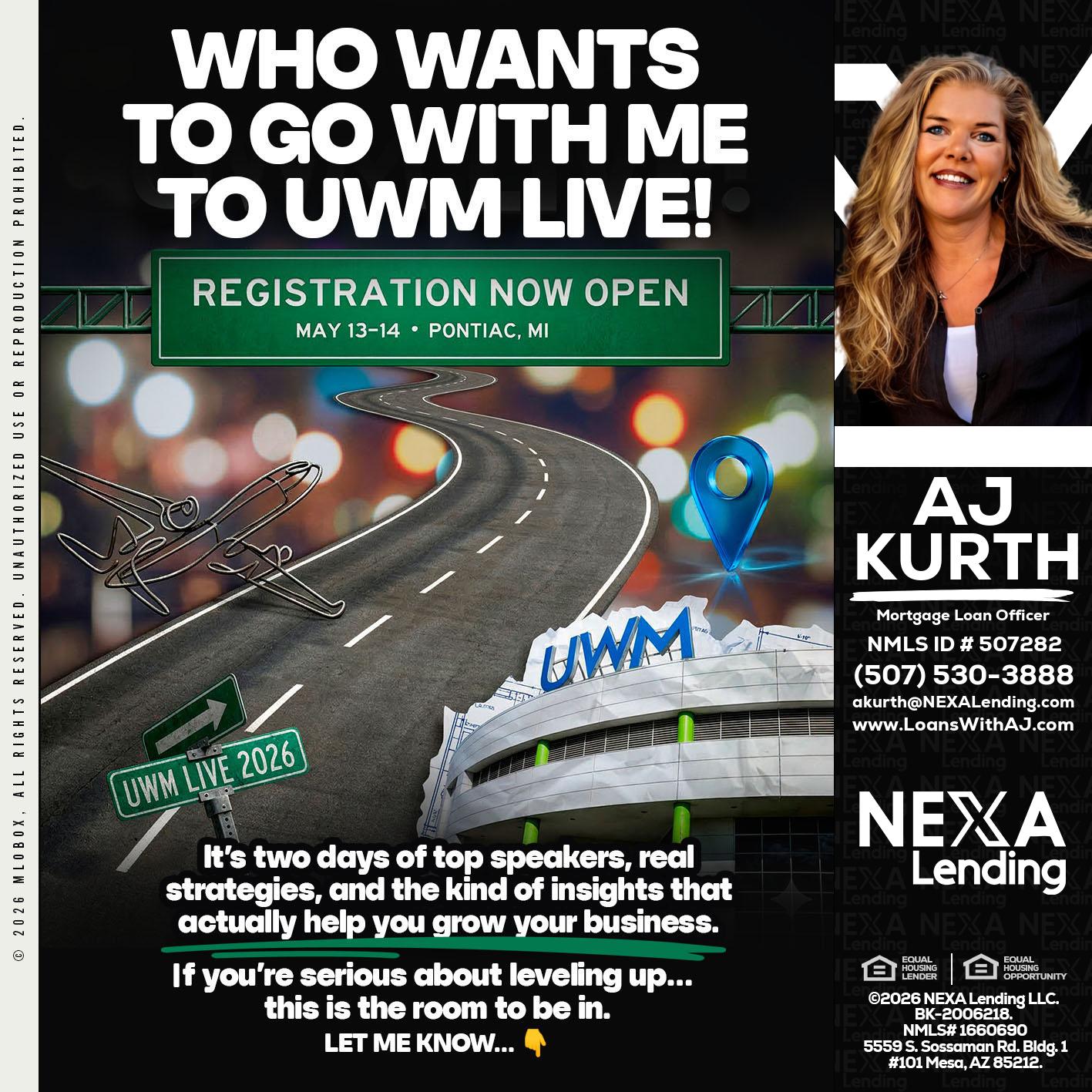 WHO WANTS - Amy J Kurth -Loan Officer