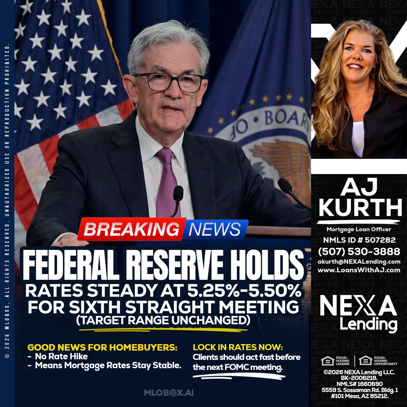 federal reserve - Amy J Kurth -Loan Officer