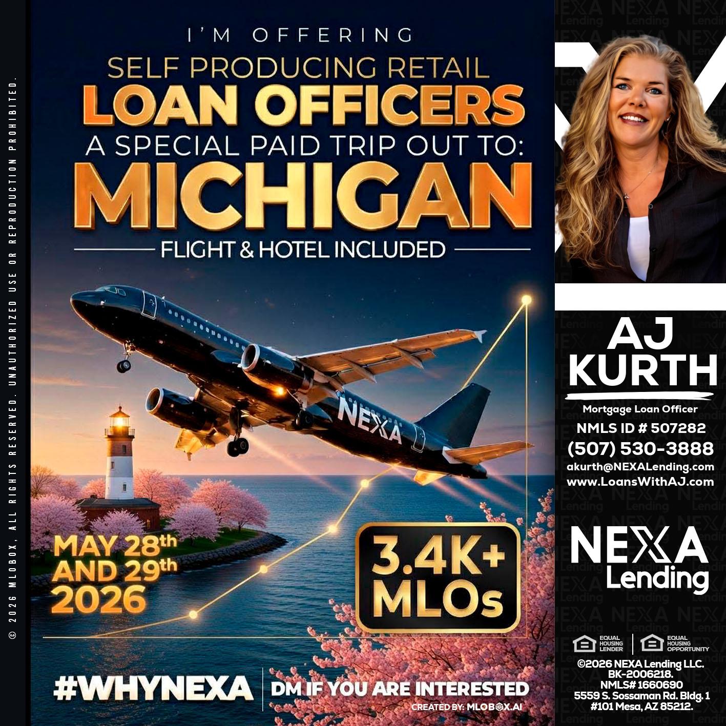 MICHIGAN TRIP - Amy J Kurth -Loan Officer