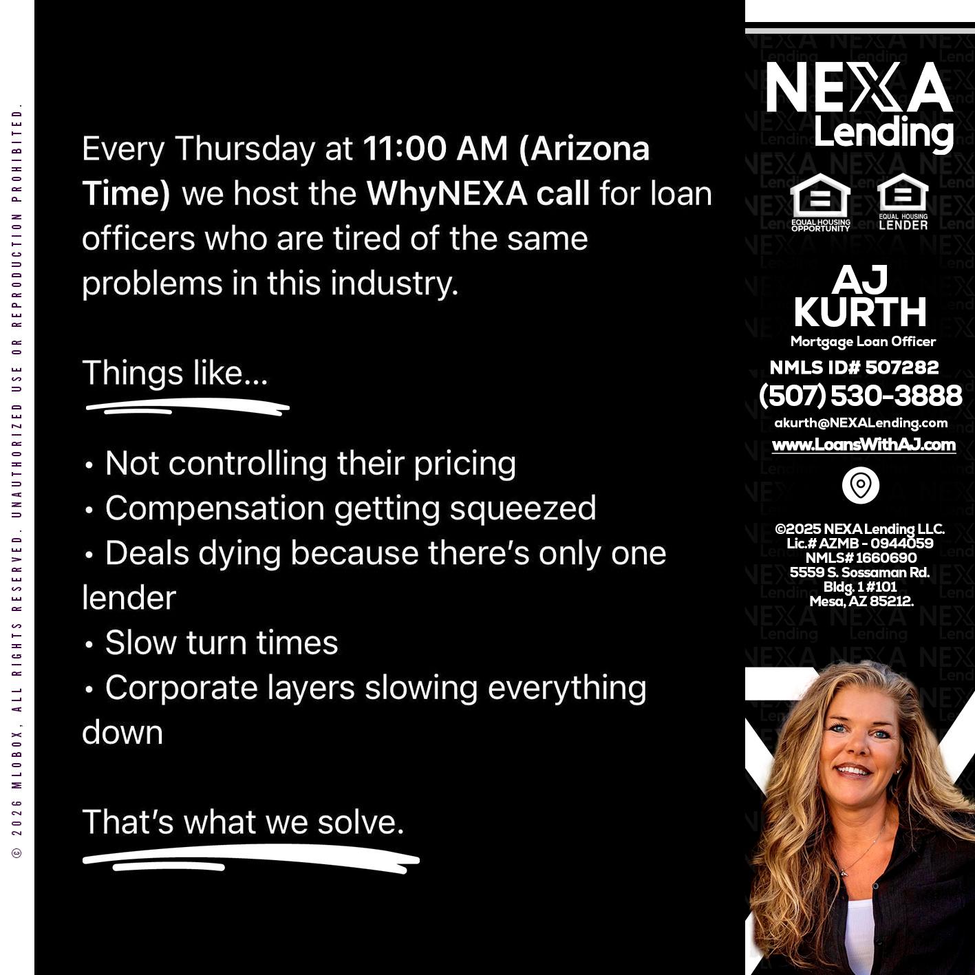 WHY NEXA - Amy J Kurth -Loan Officer