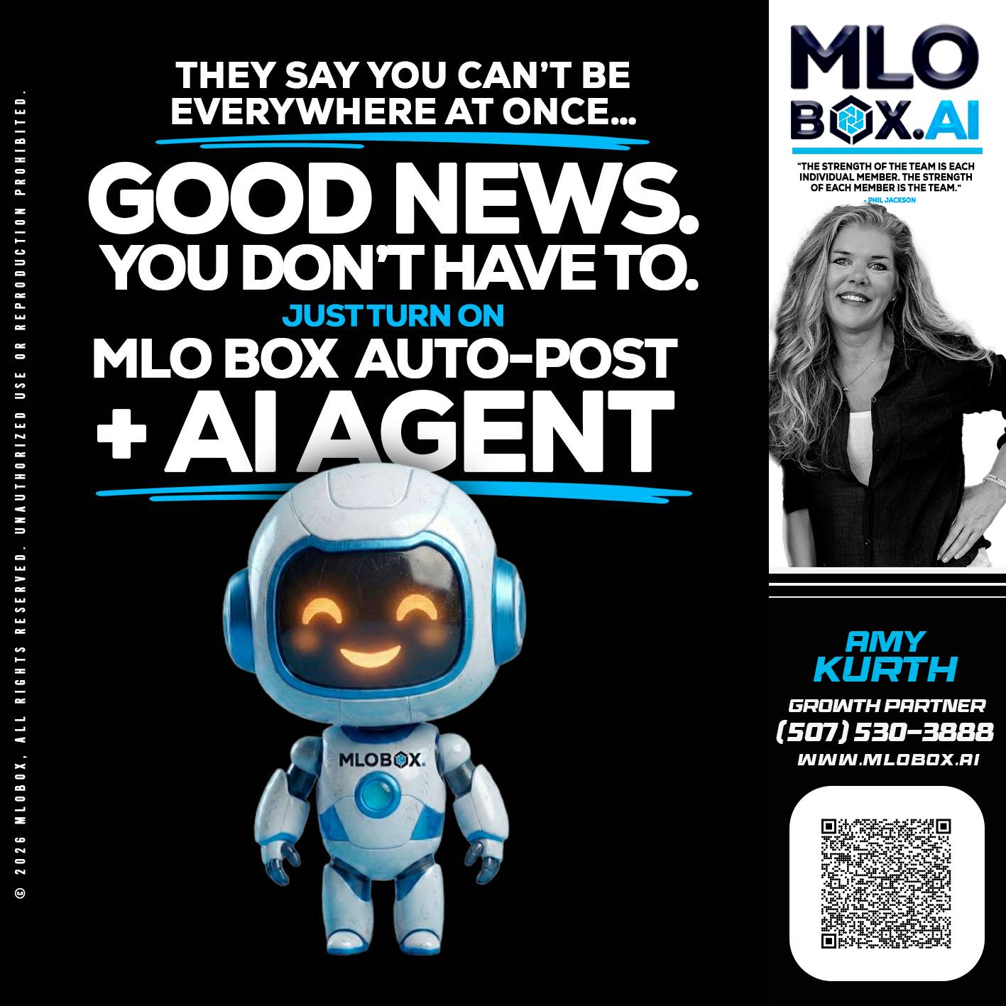 GOOD NEWS - Amy J Kurth -Loan Officer