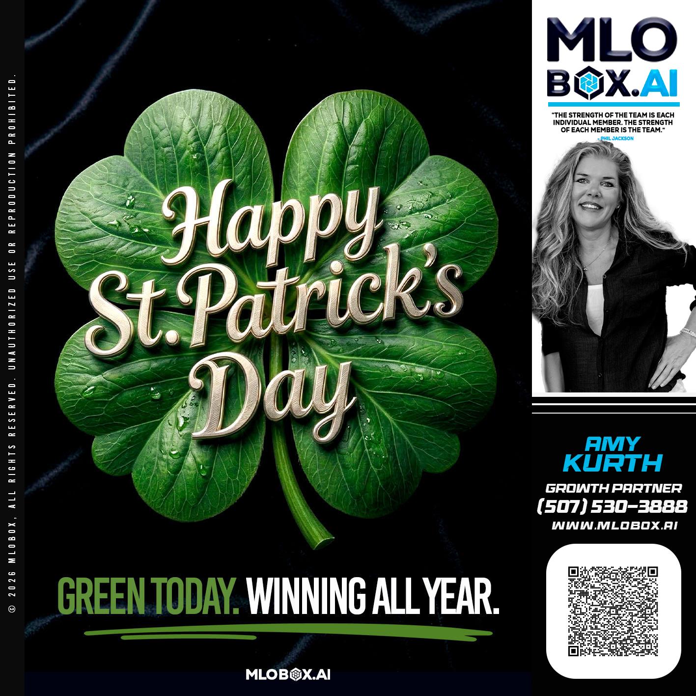 happy st Patricks day - Amy J Kurth -Loan Officer