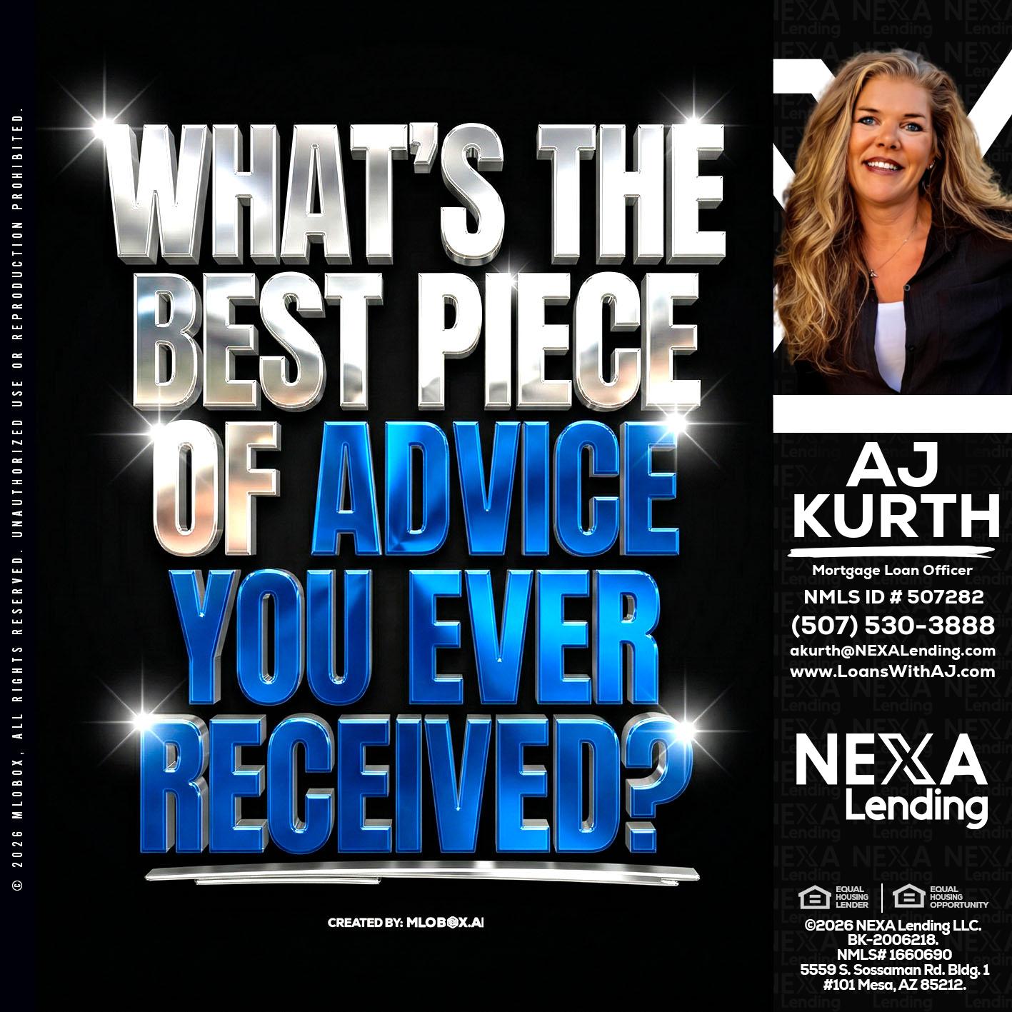 WHATS THE BEST - Amy J Kurth -Loan Officer