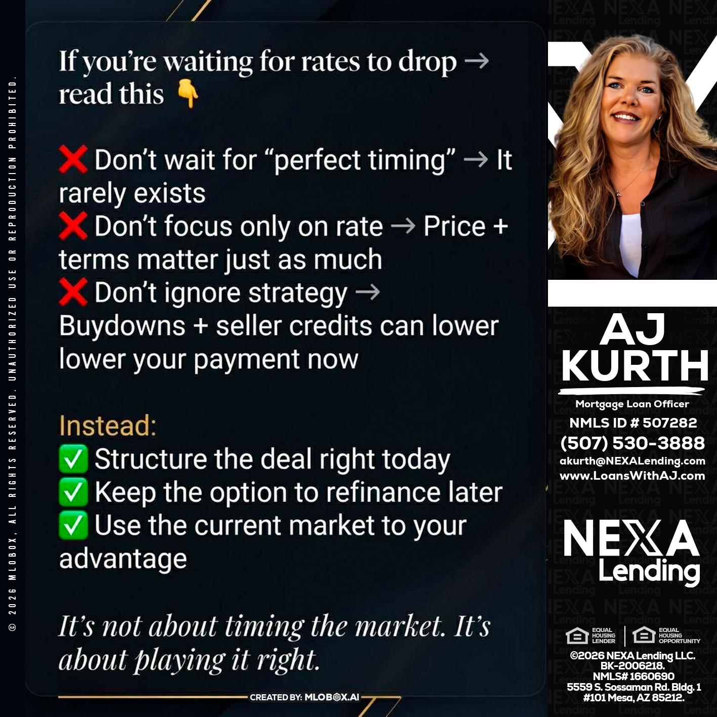 IF YOU ARE - Amy J Kurth -Loan Officer