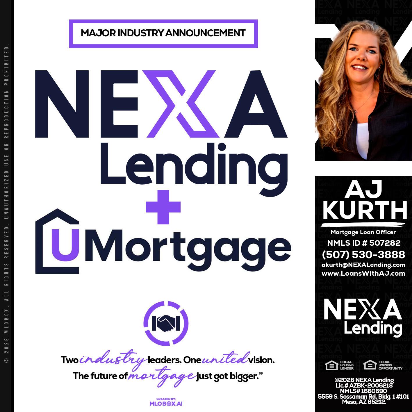 NEXA LENDING U MORTGAGE - Amy J Kurth -Loan Officer