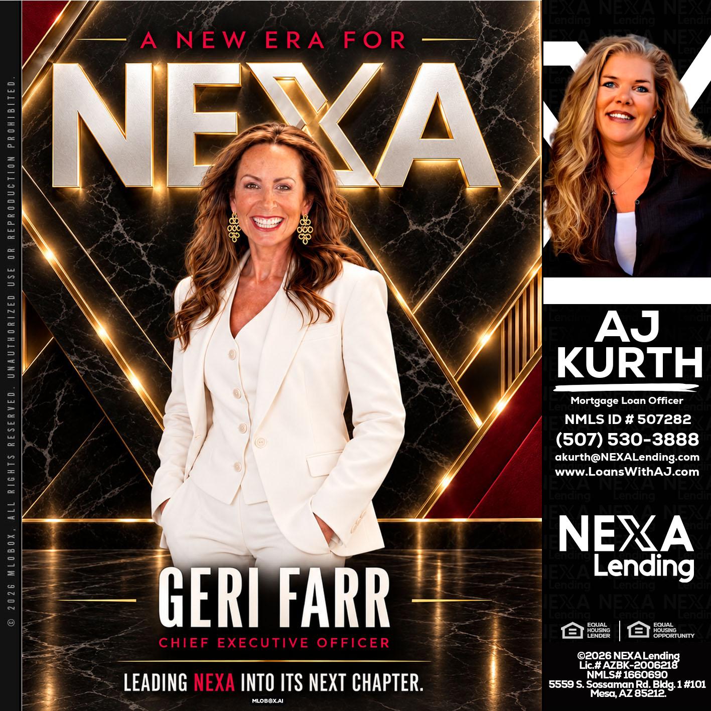 GERI FARR - Amy J Kurth -Loan Officer