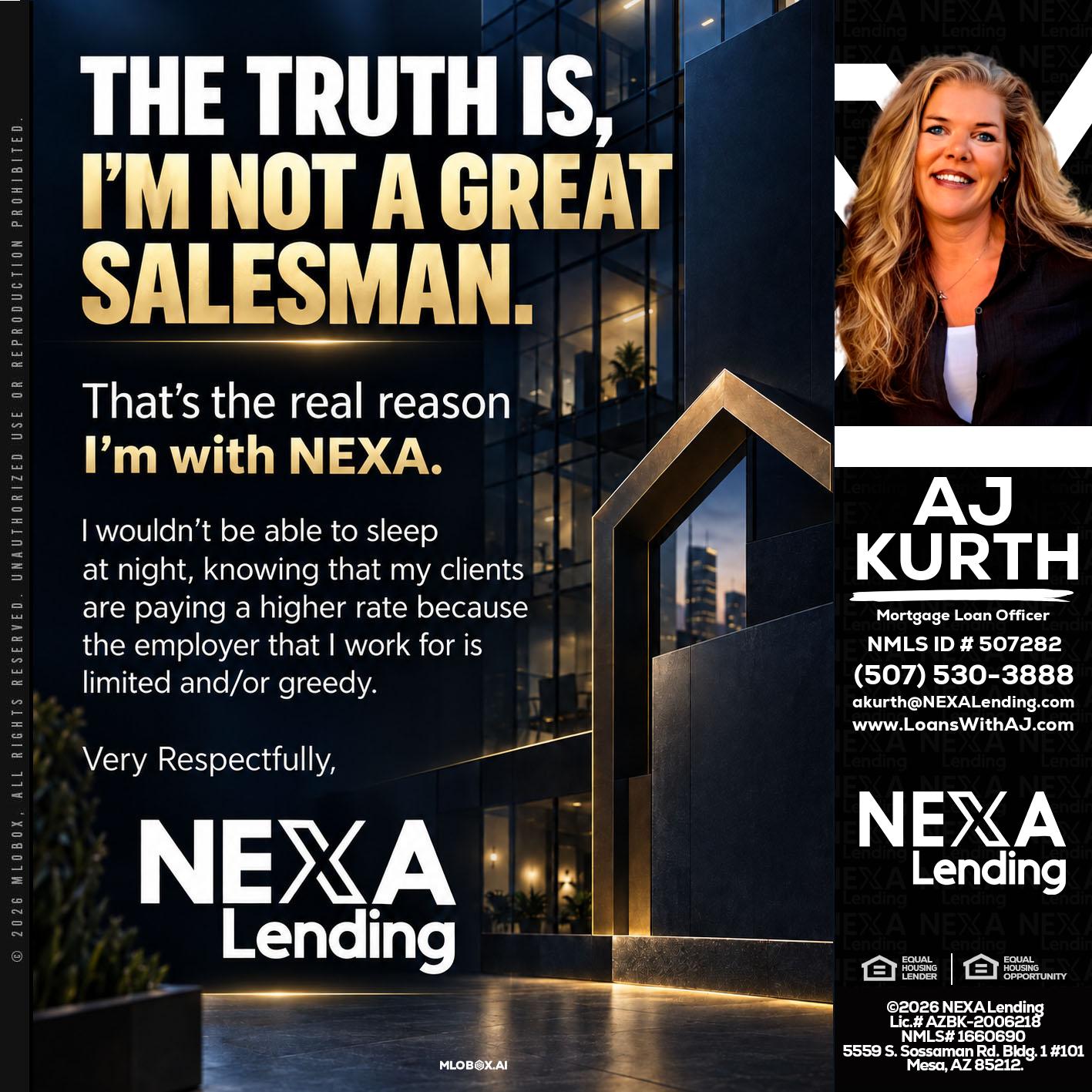 THE TRUTH IS - Amy J Kurth -Loan Officer