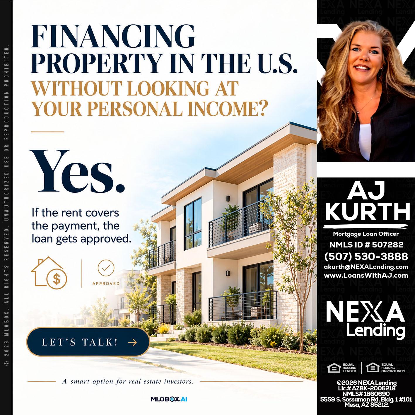 FINANCING - Amy J Kurth -Loan Officer
